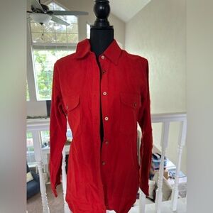 Filson Felt Red Orange Button Up